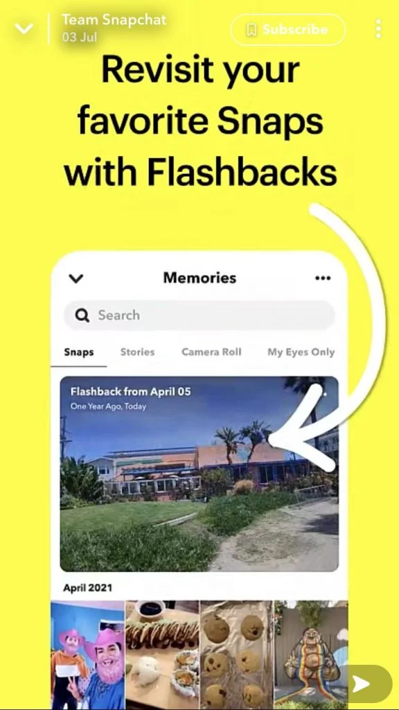 snapchat memories